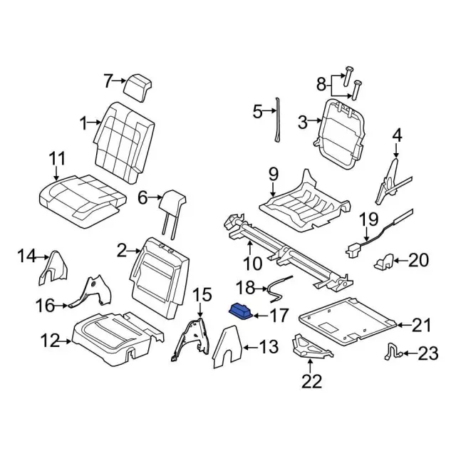 Release Handle - Ford (8a8z7462432ab) - view 8