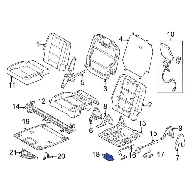 Release Handle - Ford (8a8z7462432af) - view 4