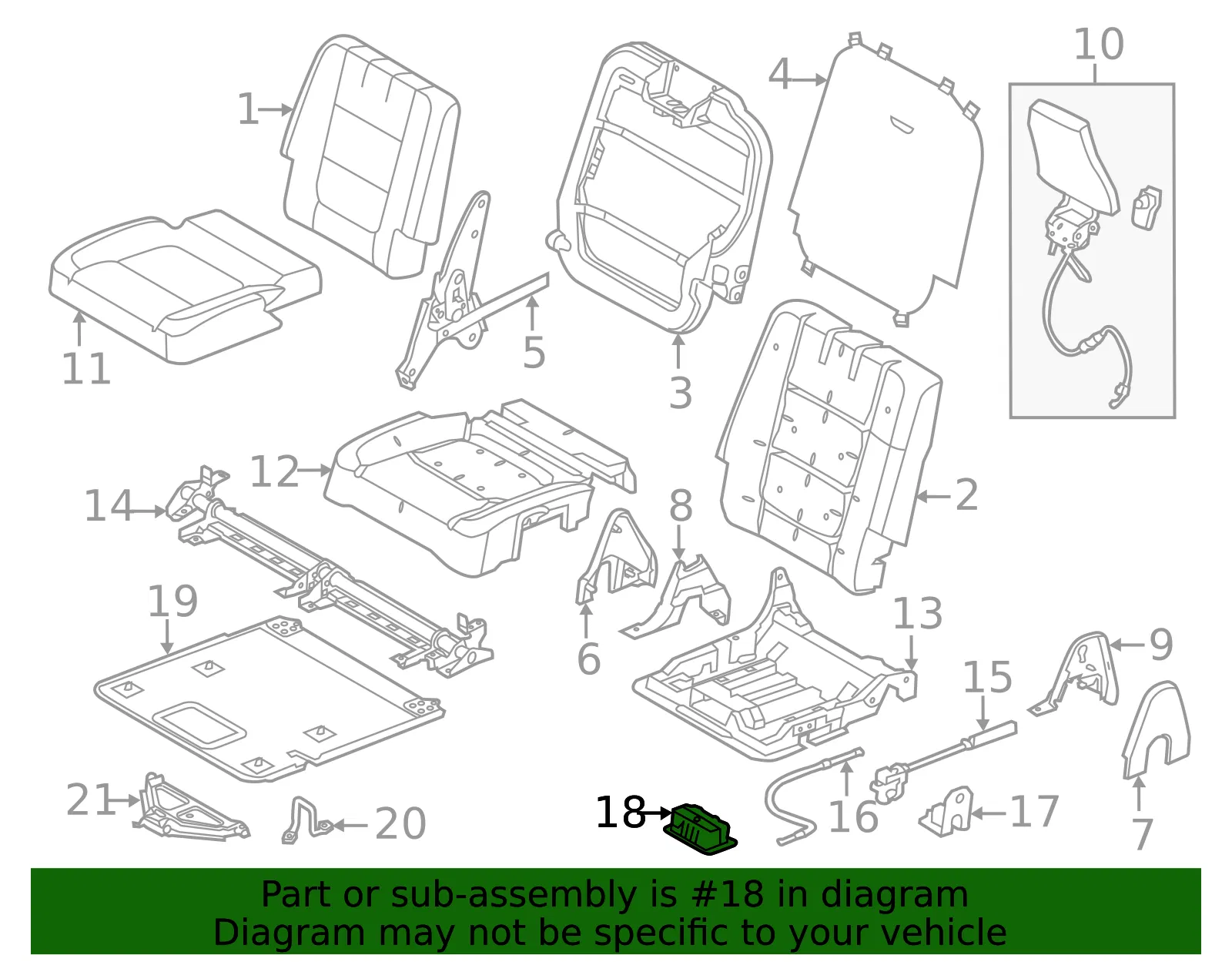 Release Handle - Ford (8a8z7462432af) - view 6