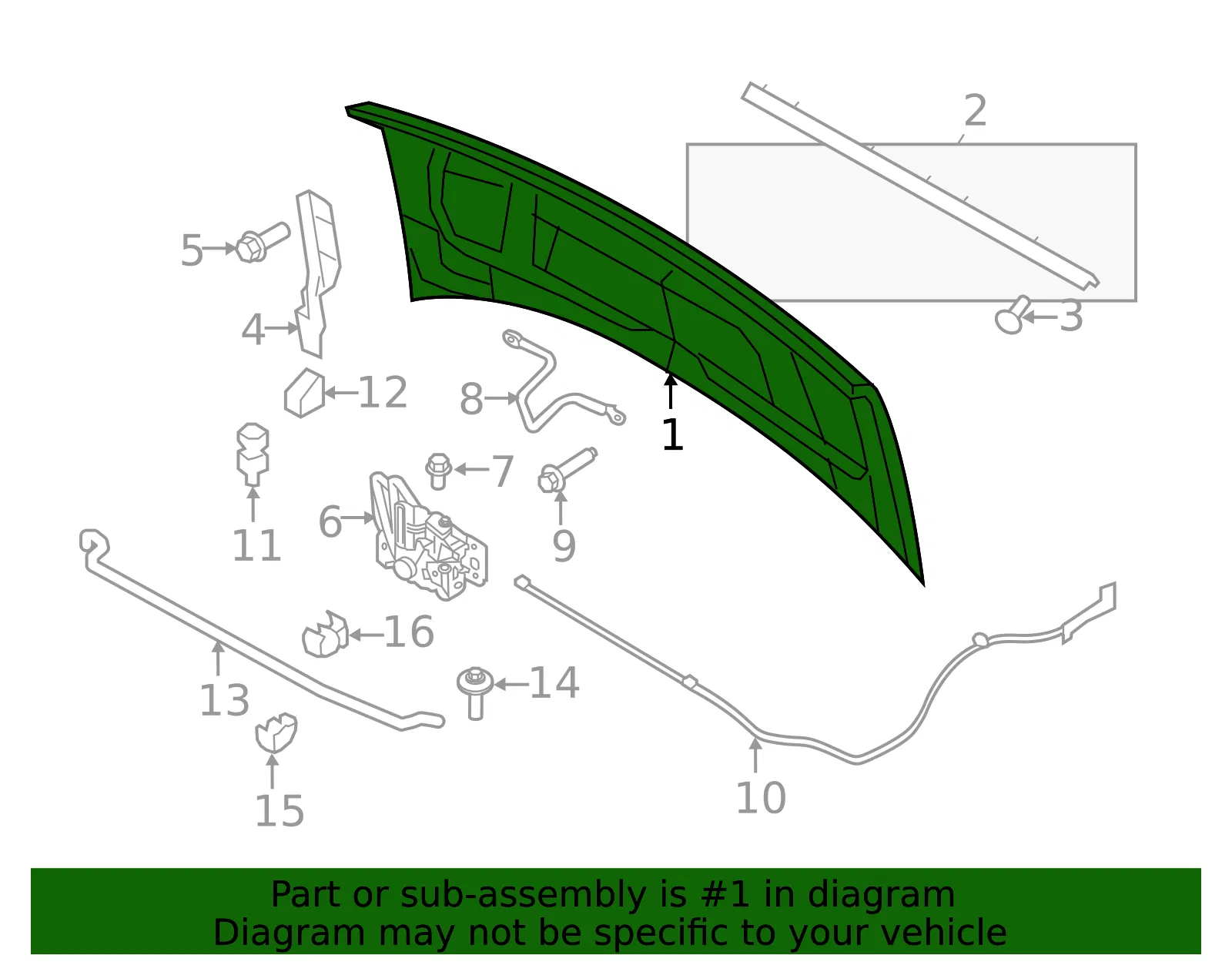 Hood Panel - Ford (8c2z16612a) - view 6