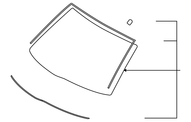 Windshield - Ford (8g1z5403100aa) - view 3