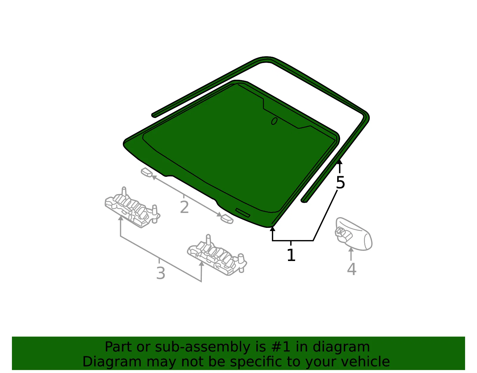 Windshield - Ford (8s4z5403100a) - view 5