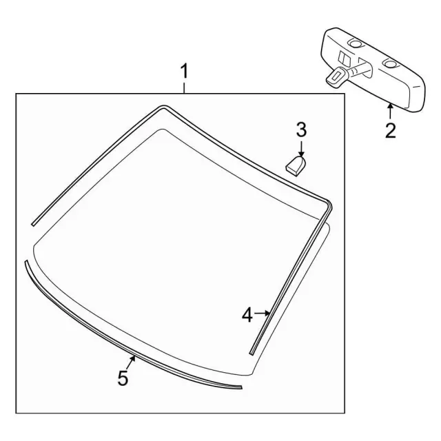 Windshield - Ford (8s4z5403100a) - view 8