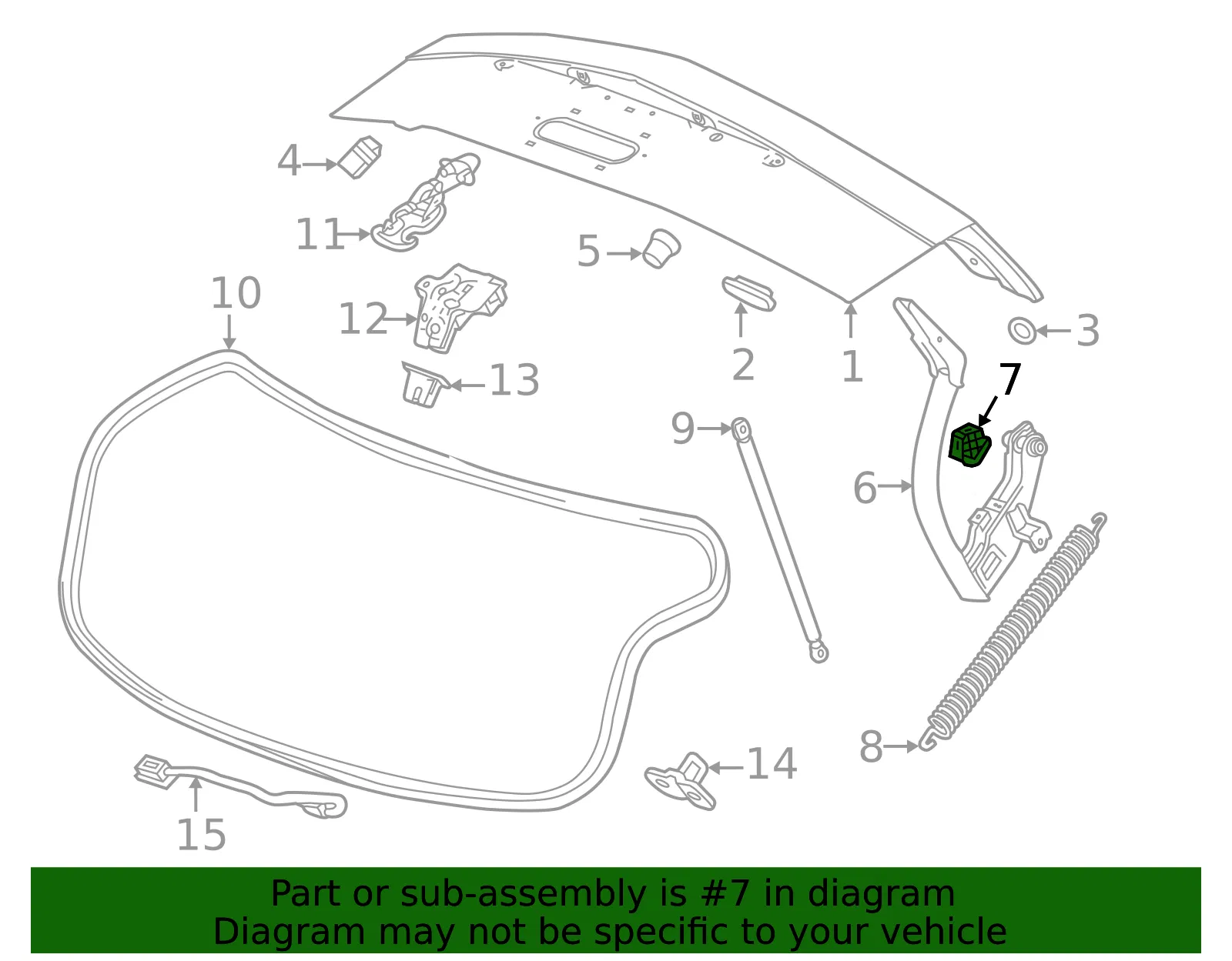 Hinge Bumper - GM (90584804) - view 2