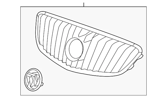 Front Upper Grille - GM (90766427)
