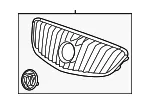 Front Upper Grille - GM (90766427) - view 3