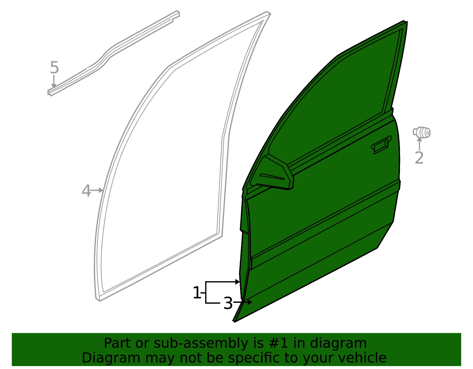 Door Front - GM (91174859) - view 2