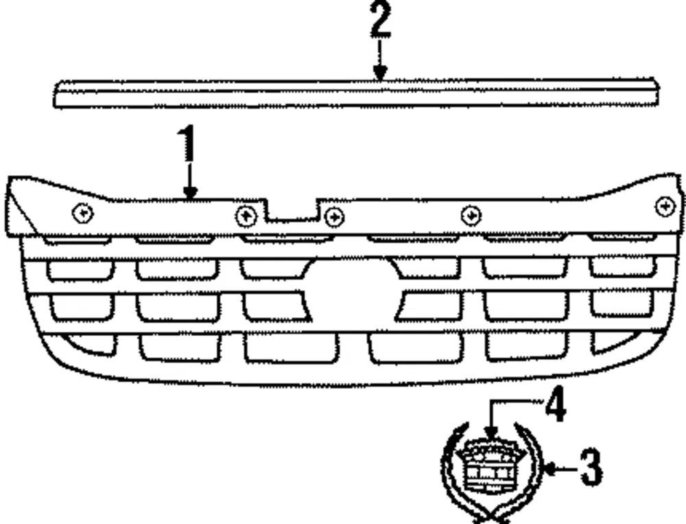 Grille Rad - GM (9193491)