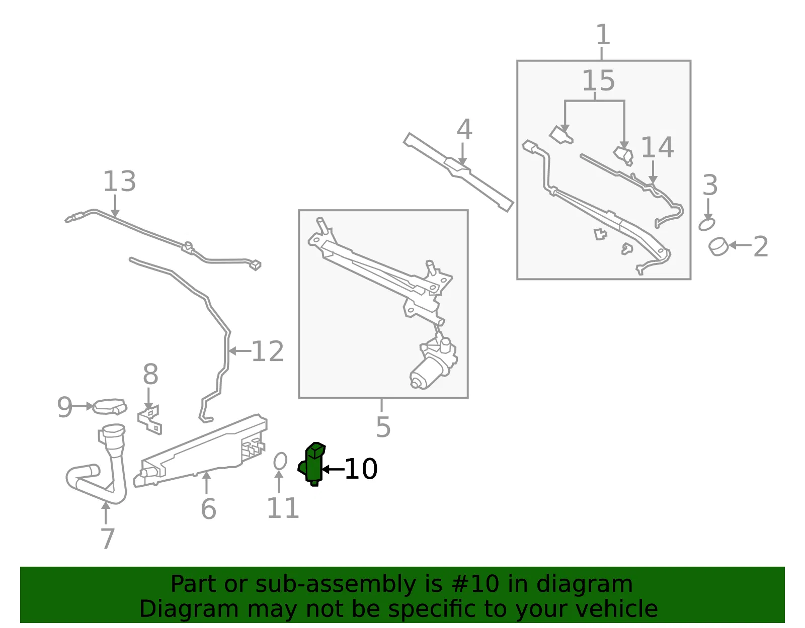 Windshield Washer Pump - GM (92191900) - view 5