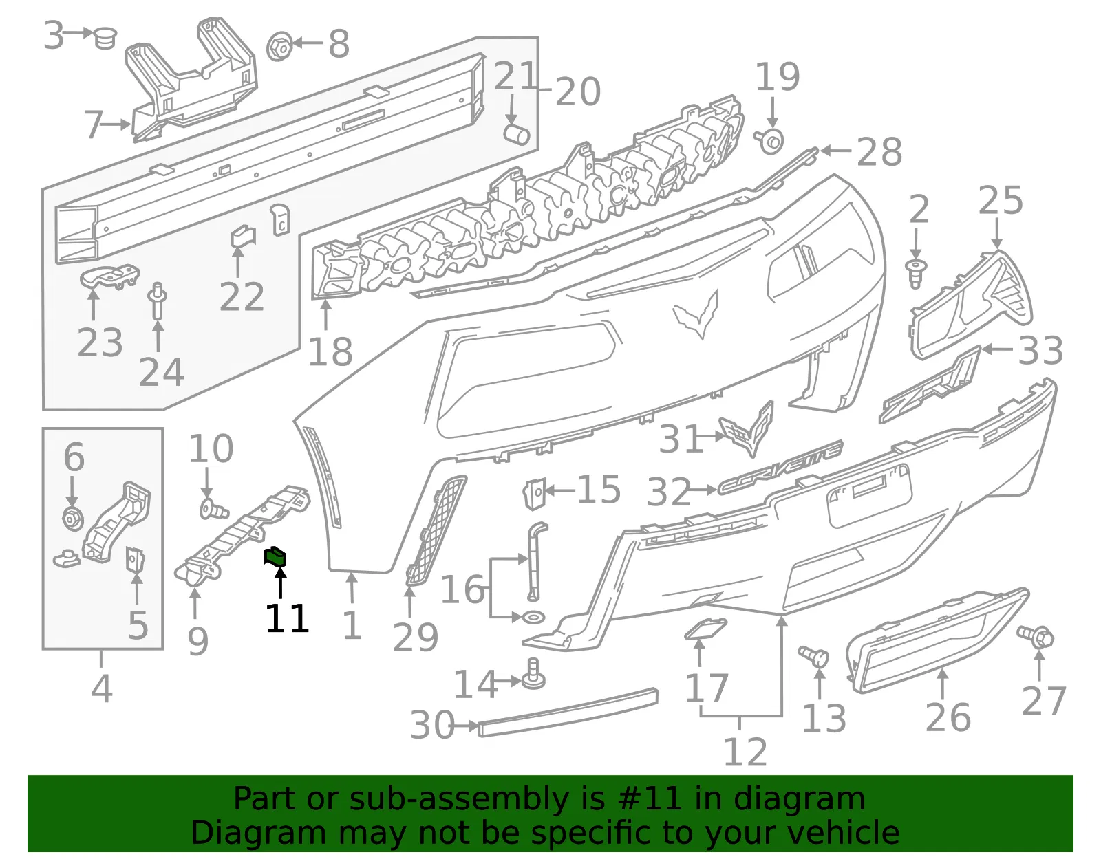 Bumper Cover Retainer - GM (92223721) - view 4
