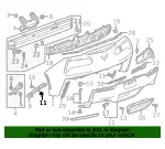 Bumper Cover Retainer - GM (92223721) - view 8