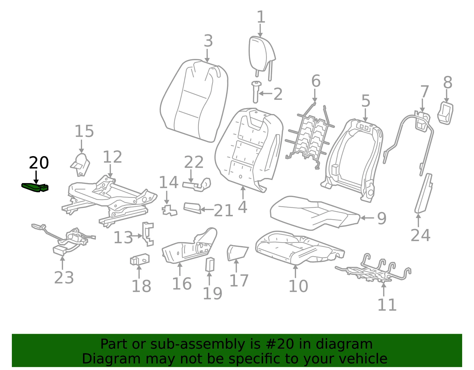 Adjust Handle - GM (92230488) - view 3