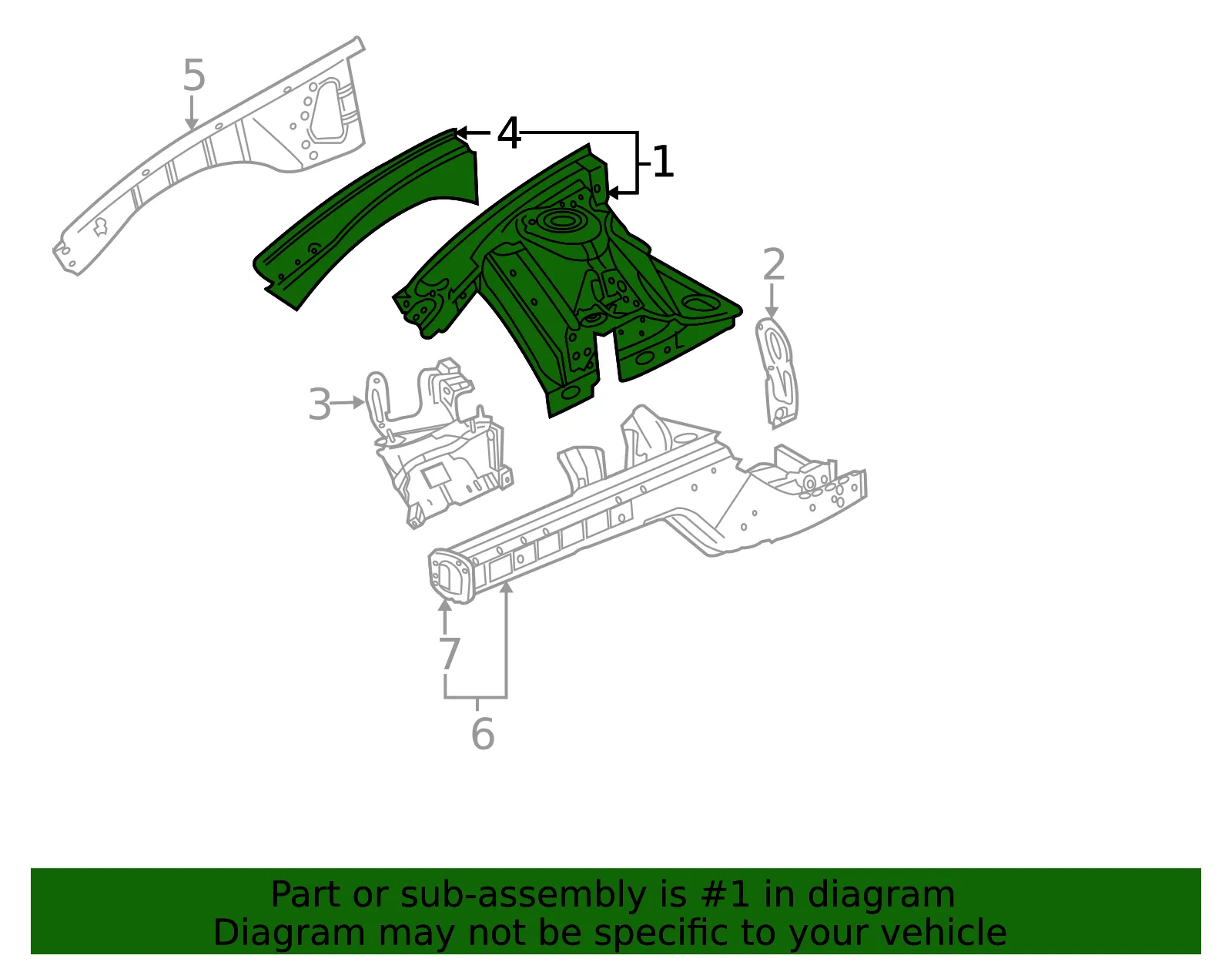 Apron Panel - Driver's Side (LH) - GM (92292337) - view 3