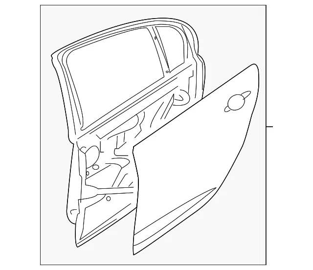 Door Shell - Passenger Side (RH) - GM (92457491)