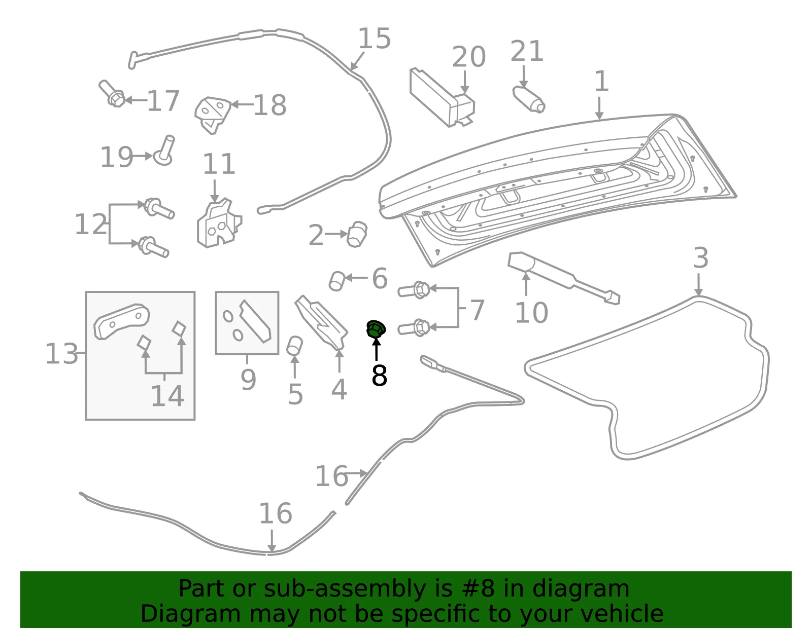 Hinge Nut - GM (93299189) - view 3
