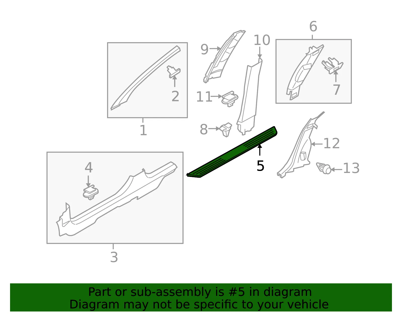 Decal Rkr Panel - GM (93357568) - view 2