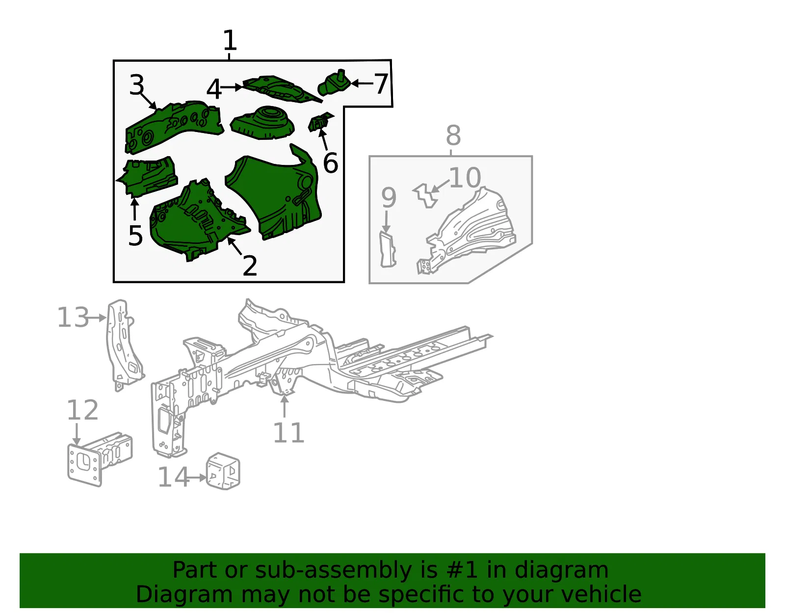 Apron Assembly - GM (94514362) - view 3