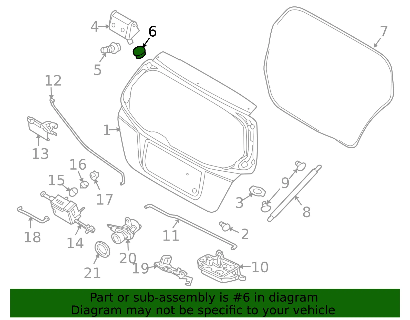 Hinge Nut - GM (94515132) - view 4