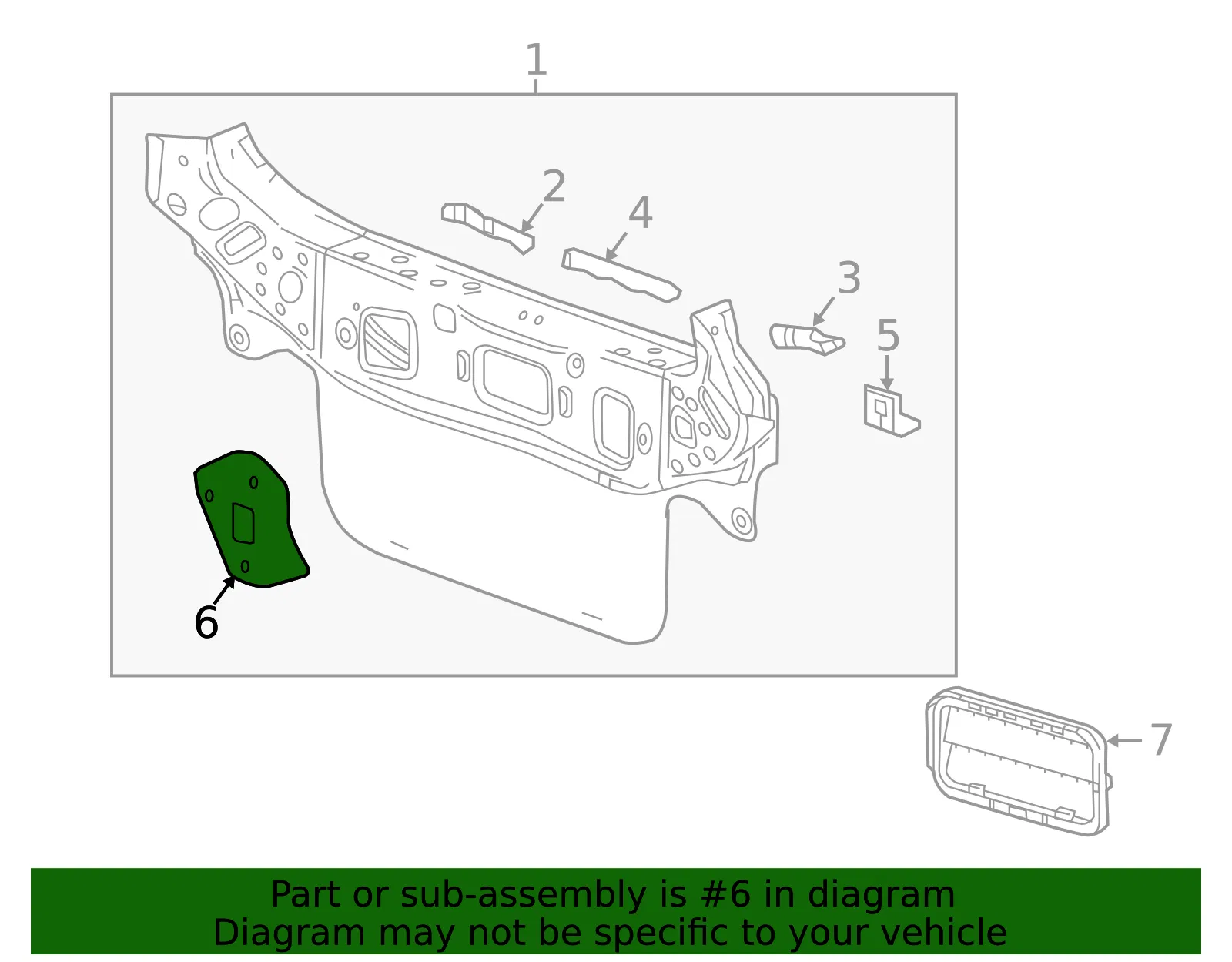Bumper Bracket - Passenger Side (RH) - GM (94516063) - view 3