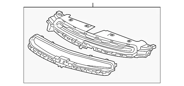 Front Upper Grille - GM (94516092) - view 3