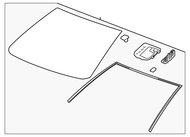 Windshield - GM (94516449) - view 2