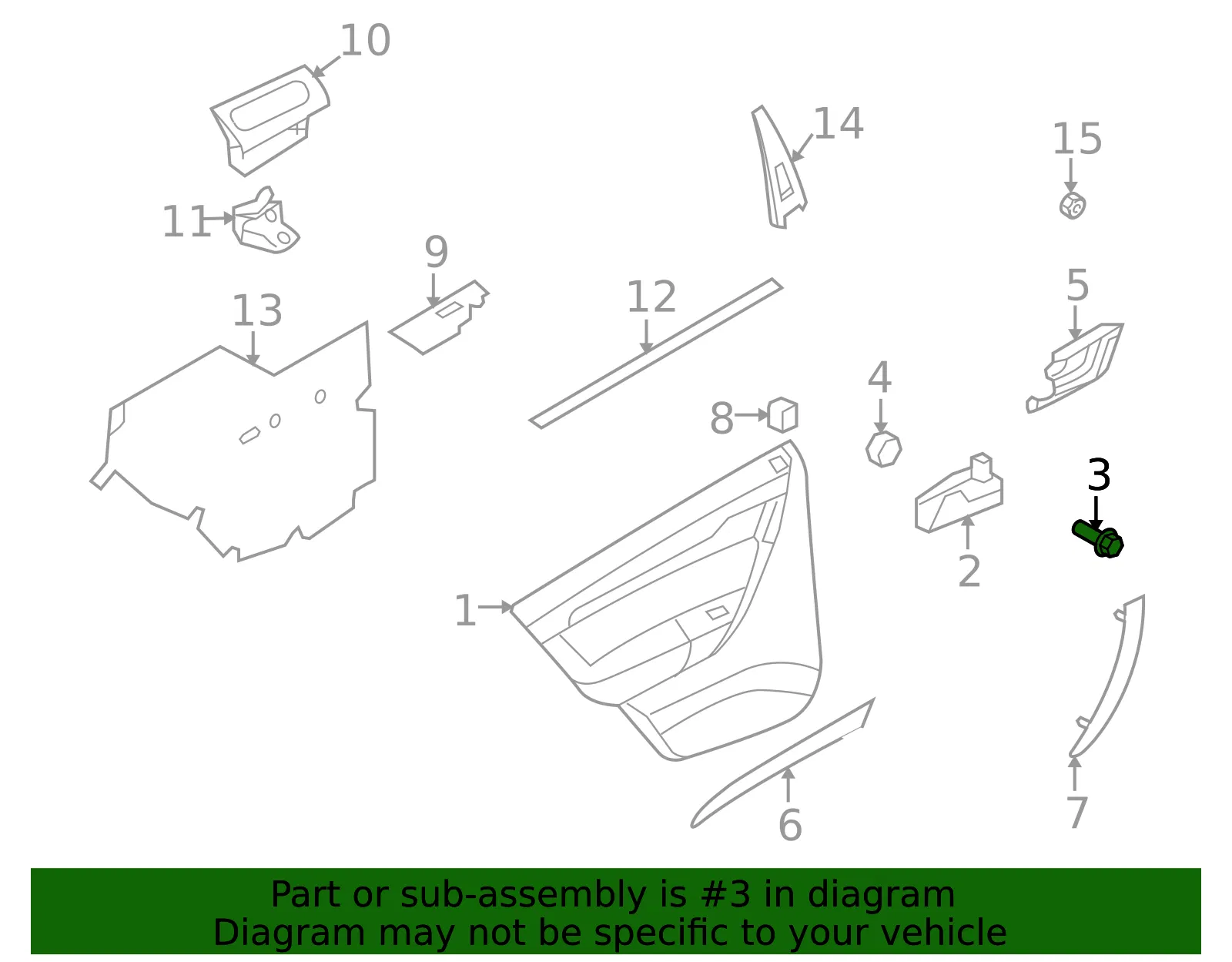 Door Bolt - GM (94520675) - view 3