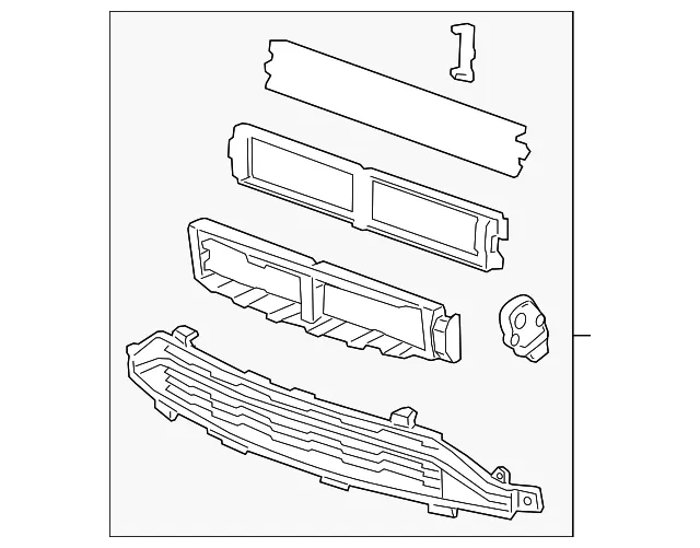 Front Bumper Shutter - GM (94525972) - view 3