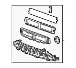 Front Bumper Shutter - GM (94525972) - view 7