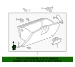 Instrument Panel Compartment Door Hinge - GM (94532302) - view 11