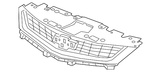 Front Upper Grille - GM (94533558) - view 2