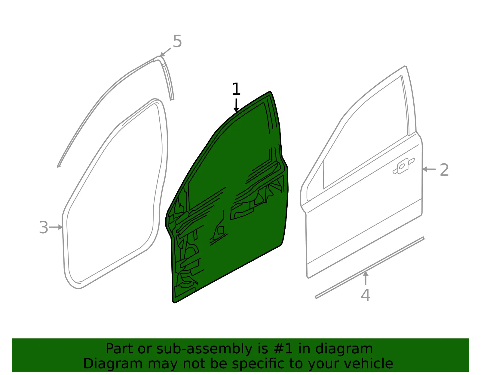 Door Front Side - GM (94711560) - view 2