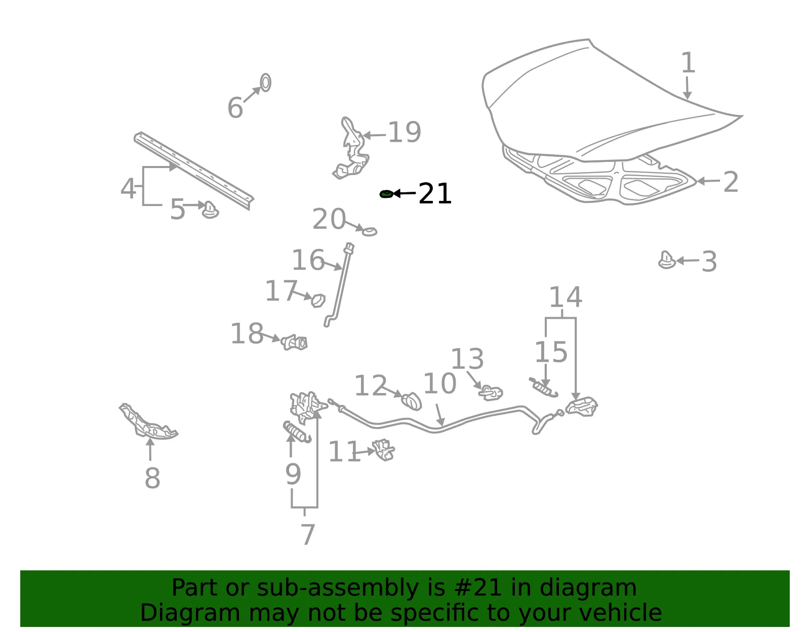 INSULATOR HOOD HGE - GM (94852020) - view 2