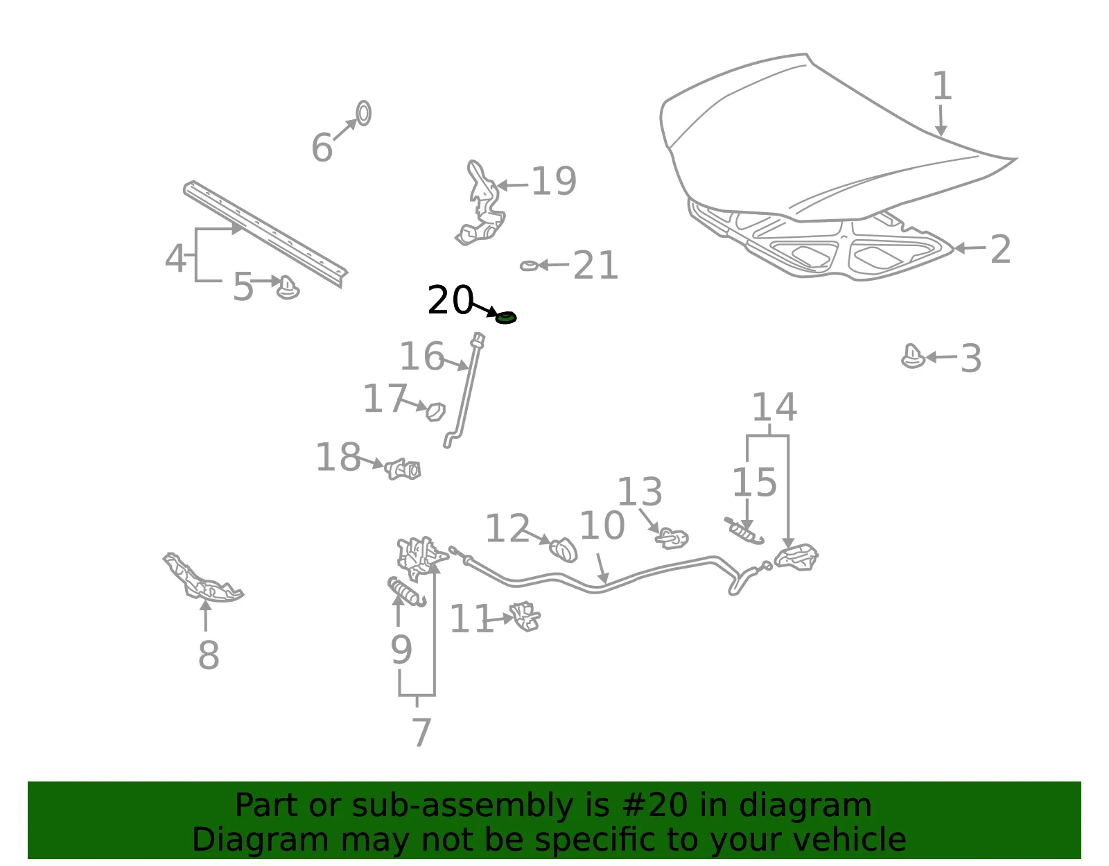 Insulator Hood Hge - GM (94852021) - view 2