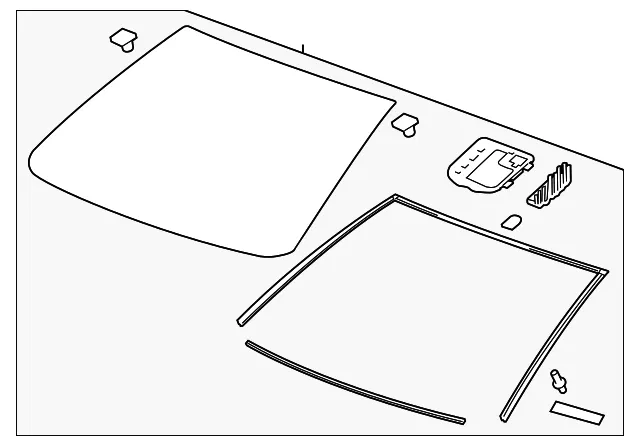 Windshield - GM (95094668) - view 2