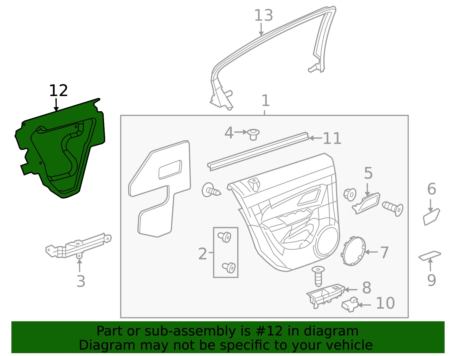 Water Deflector - Passenger Side (RH) - GM (95185054) - view 3