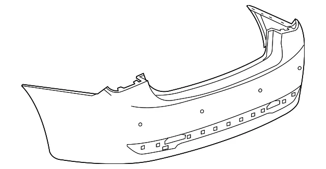 Rear Bumper Cover - GM (95324779)