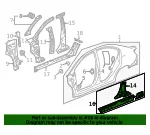 Inner Rocker - Driver's Side (LH) - GM (95366521) - view 9