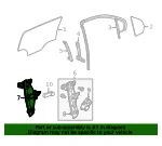 Window Regulator - Driver's Side (LH) - GM (95391125) - view 12