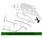 Hinge - Passenger Side (RH) - GM (95406039) - view 9