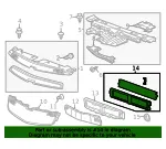 Front Bumper Shutter - GM (95439803) - view 6
