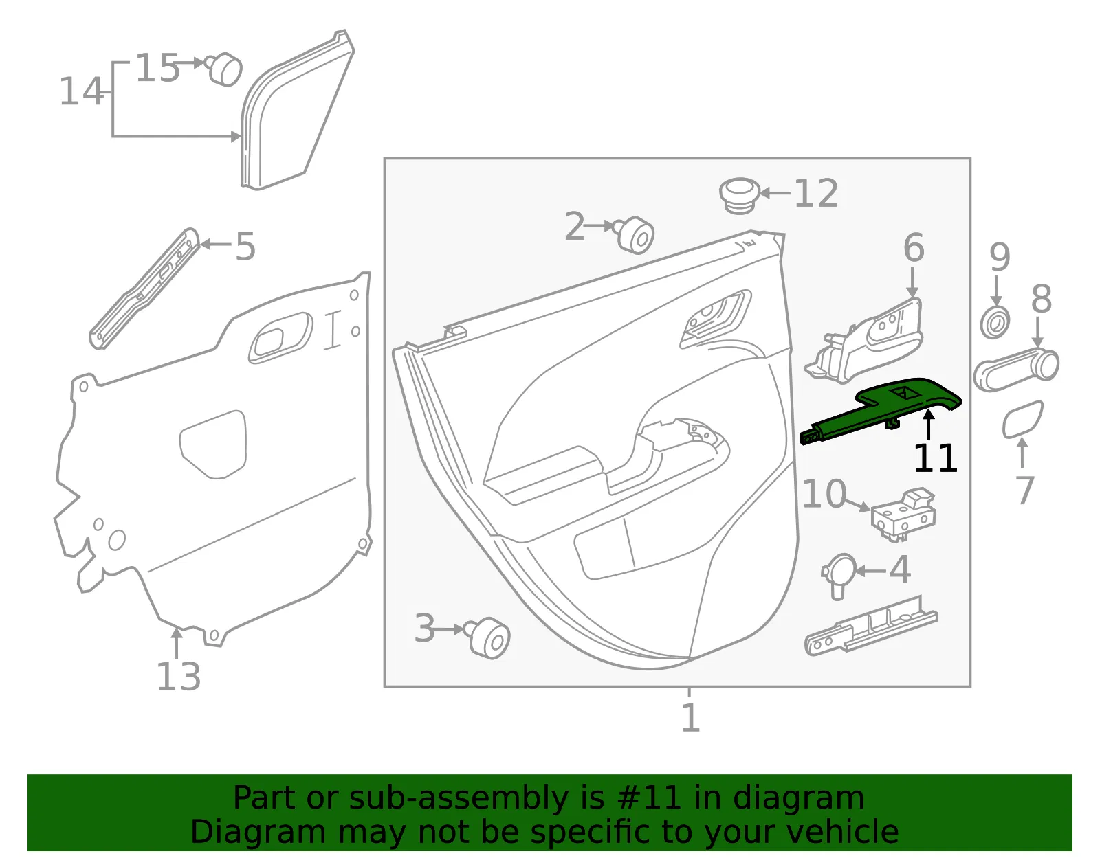 Pull Handle - Driver's Side (LH) - GM (95463935) - view 4