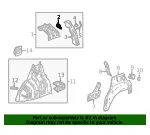 Upper Quarter Panel Bracket - Driver's Side (LH) - GM (95476449) - view 9