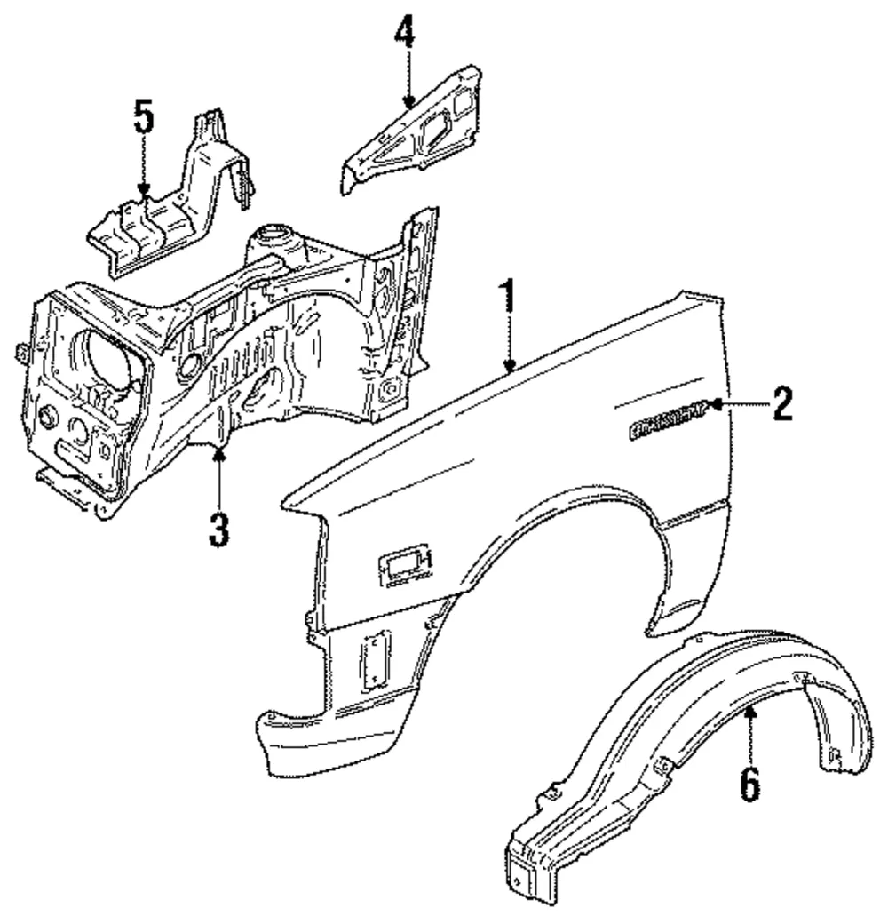 Apron Assembly - Driver's Side (LH) - GM (96055161)
