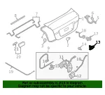 Deck Lid Latch Striker - GM (96428798) - view 7