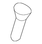 Upper Latch Knob - GM (96439585) - view 3