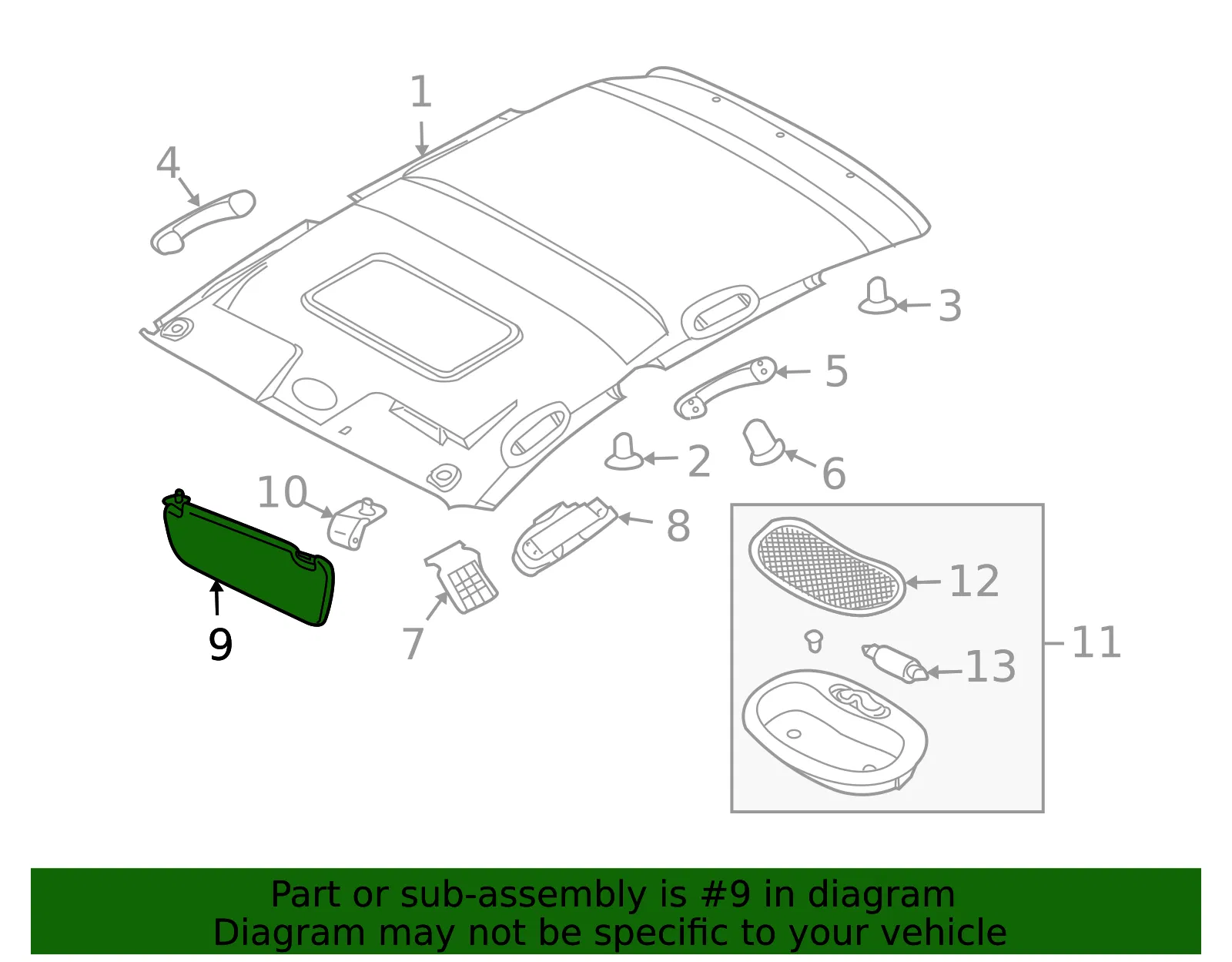 Sunshade Assembly - GM (96448401) - view 2
