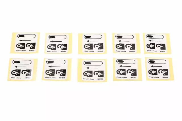 Child Security Lock Information Label - GM (96548512)