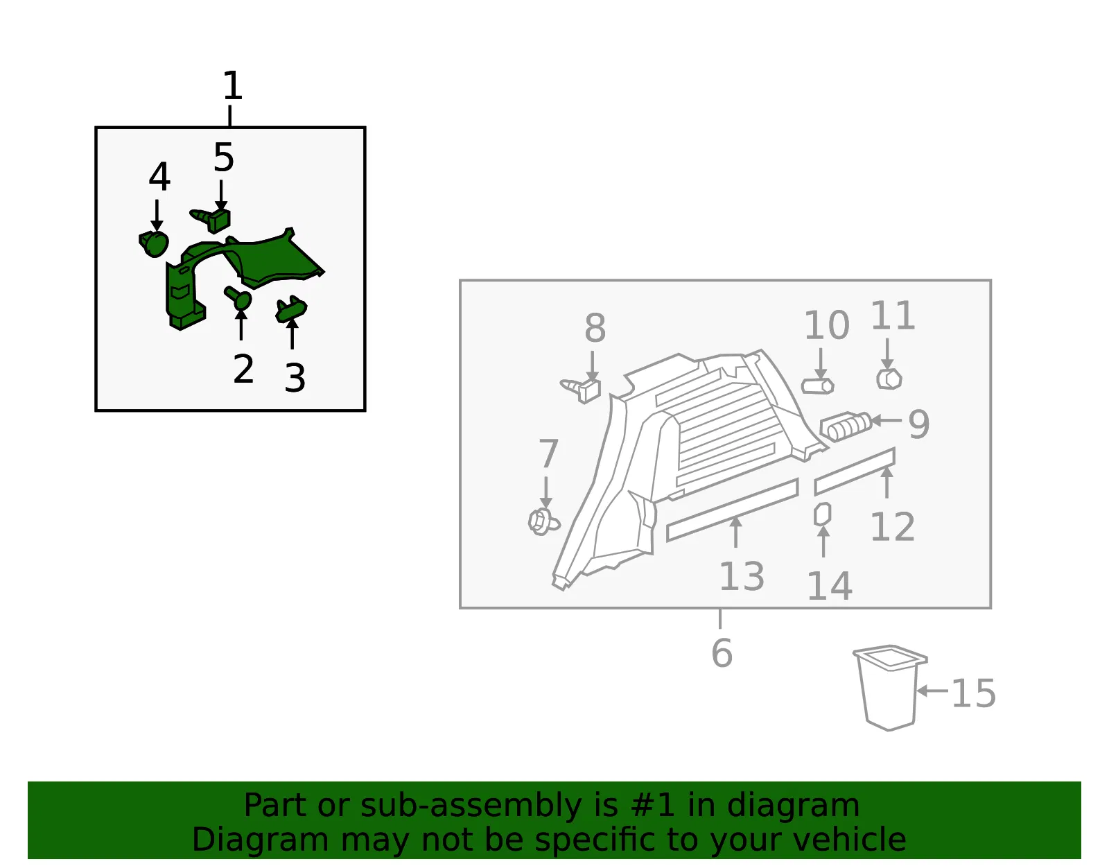 Molding Q/Window Garn - GM (96834853) - view 2