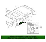 Roof Front Outer Compartment - GM (96989539) - view 8