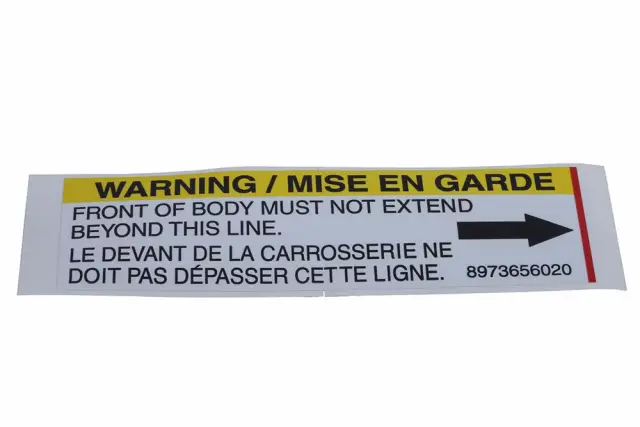 Front Label - GM (97365602)